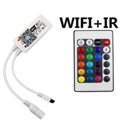 Wifi RGB LED Controller Mini DC12V With RF 21Key IR 24Key Remote Control For RGB LED Strip Lights
Wifi RGB LED Controller Mini DC12V With RF 21Key IR 24Key Remote Control For RGB LED Strip Lights
