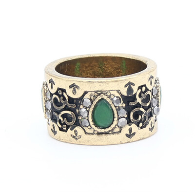 Vintage Women Flower Ring Antique Gold Color Water Drop Resin Broadside Rings Stage Royal Jewelry Arabesque Bridal Finger Ring
Vintage Women Flower Ring Antique Gold Color Water Drop Resin Broadside Rings Stage Royal Jewelry Arabesque Bridal Finger Ring