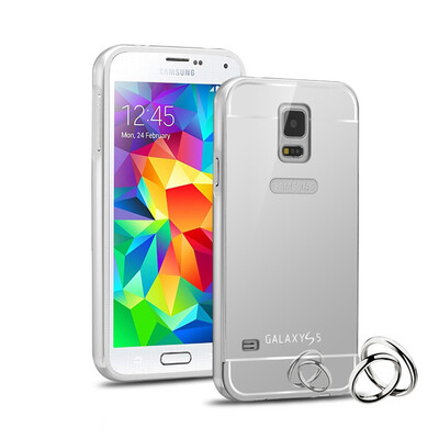 MOONCASE Plating Metal Frame Edge Mirror Back Protective Shell 2 in 1 Thin Case Cover for Samsung Galaxy S5
MOONCASE Plating Metal Frame Edge Mirror Back Protective Shell 2 in 1 Thin Case Cover for Samsung Galaxy S5