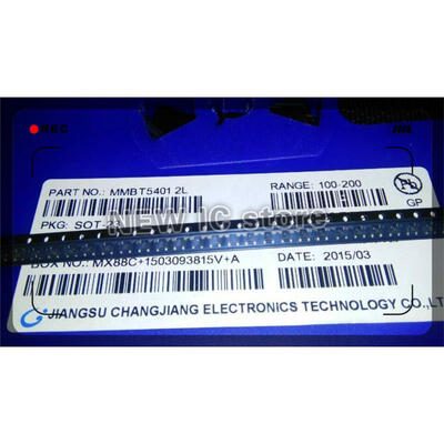Free shipping 500pcs/lot MMBT5401LT1G MMBT5401 2N5401 SOT-23 PNP 150V 100mA 5401 SOT23 SMD Transistor Marking 2L
Free shipping 500pcs/lot MMBT5401LT1G MMBT5401 2N5401 SOT-23 PNP 150V 100mA 5401 SOT23 SMD Transistor Marking 2L