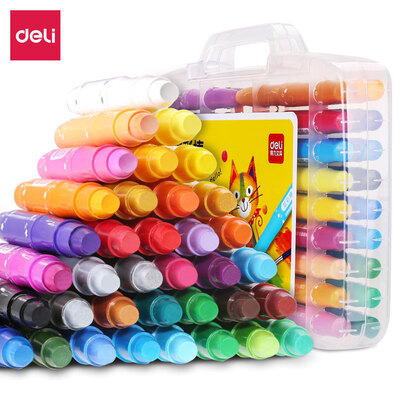 Deli deli 36 color boxed students water-soluble rotating oil pastels children can wash crayons painting pen colorful rods 72078
Deli deli 36 color boxed students water-soluble rotating oil pastels children can wash crayons painting pen colorful rods 72078