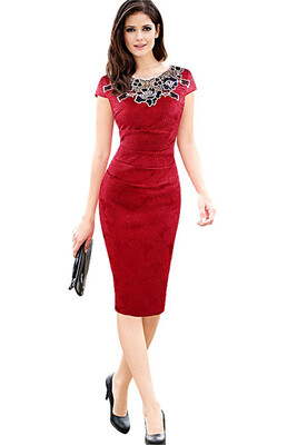 2018 Casual Summer Blue Lace Retro Work Dress Vestidos Bodycon Evening Party Dress Office Pencil Dress Plus Size Women Clothing
2018 Casual Summer Blue Lace Retro Work Dress Vestidos Bodycon Evening Party Dress Office Pencil Dress Plus Size Women Clothing