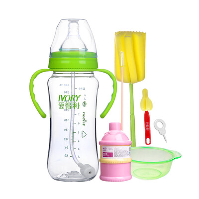 IVORY Baby bottle wide caliber drop-proof handle Tetrio baby bottle bottle set 300ml with cross nipple JDT-06
IVORY Baby bottle wide caliber drop-proof handle Tetrio baby bottle bottle set 300ml with cross nipple JDT-06