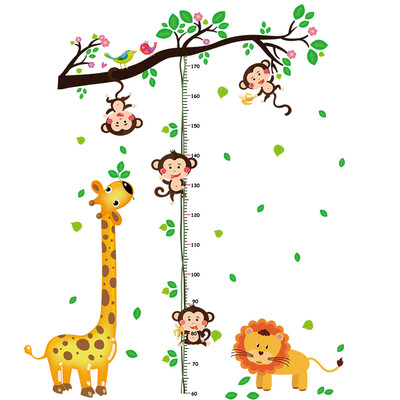 Dome recallable childrens room height feet wall stickers baby bedroom wall stickers cartoon animal height wall stickers giraffe&monkey
Dome recallable childrens room height feet wall stickers baby bedroom wall stickers cartoon animal height wall stickers giraffe&monkey