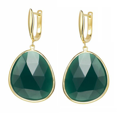 354Ct Natural Green Onyx 20x24mm Irregular Shape 925 Sterling Silver Dangle Earrings
354Ct Natural Green Onyx 20x24mm Irregular Shape 925 Sterling Silver Dangle Earrings