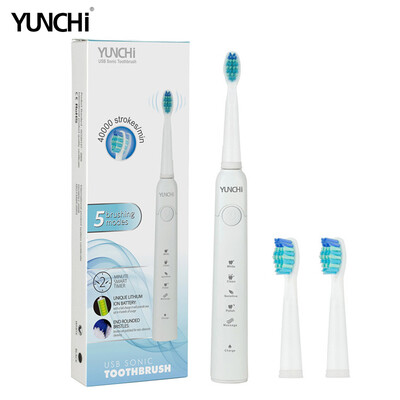 Sonic Electric Toothbrush Replaceable Brush Heads USB Rechargeable Effective Clean Teeth Whitening
Sonic Electric Toothbrush Replaceable Brush Heads USB Rechargeable Effective Clean Teeth Whitening