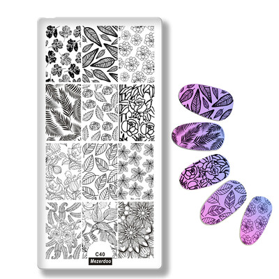 Nail Stencil for Nail Art Templates Beauty Tools Maple Leaves Lace Flower Designs Rectangle Nail Stamping Plates Stamps C40
Nail Stencil for Nail Art Templates Beauty Tools Maple Leaves Lace Flower Designs Rectangle Nail Stamping Plates Stamps C40