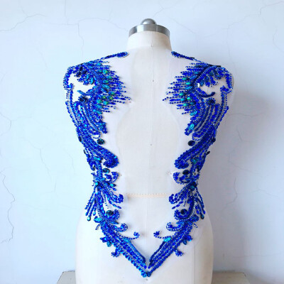 ручная синяя шьется на Rhinestones applique на сетчатых хрустальных пластырях отделка 62 * 39 см для платья назад
ручная синяя шьется на Rhinestones applique на сетчатых хрустальных пластырях отделка 62 * 39 см для платья назад