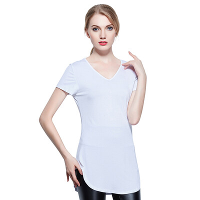 POPBASIC Ladies Plain Short Sleeve V-Neck Round Hem Cotton Spandex Multiple Colors Tied Dyed T-shirt
POPBASIC Ladies Plain Short Sleeve V-Neck Round Hem Cotton Spandex Multiple Colors Tied Dyed T-shirt