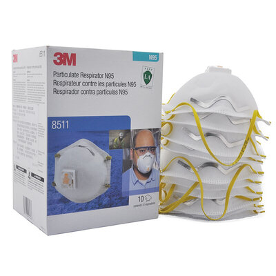 3M 8511 N95 респираторный клапан для защиты от мазей 10 / коробка (новый и старый упаковочный случайный выпуск)
3M 8511 N95 респираторный клапан для защиты от мазей 10 / коробка (новый и старый упаковочный случайный выпуск)