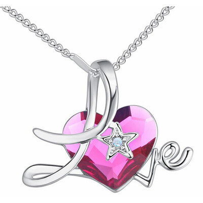 Heart Pendant Necklaces Crystal from Austrian Fashion Jewelry Women Accessories Luxury Noblest Bijoux 27341
Heart Pendant Necklaces Crystal from Austrian Fashion Jewelry Women Accessories Luxury Noblest Bijoux 27341