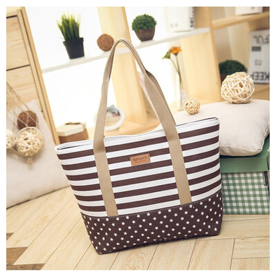 SMOOZA Fashion Striped Casual Tote Women Canvas Handbag Casual Shoulder Shopping Bags Beach Zipper Large Bag Sac A Main Bolsas
SMOOZA Fashion Striped Casual Tote Women Canvas Handbag Casual Shoulder Shopping Bags Beach Zipper Large Bag Sac A Main Bolsas