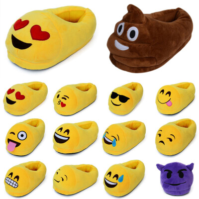MyMei Emoji Plush Stuffed Unisex Slippers Cartoon Winter Warm Home Indoor Fluffy Shoes
MyMei Emoji Plush Stuffed Unisex Slippers Cartoon Winter Warm Home Indoor Fluffy Shoes