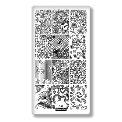 Mezerdoo Summer Theme Rectangle Nail Stamping Plates Icecream Love Star Flower Pattern Nail Art Stamp Template Image Plate C56
Mezerdoo Summer Theme Rectangle Nail Stamping Plates Icecream Love Star Flower Pattern Nail Art Stamp Template Image Plate C56