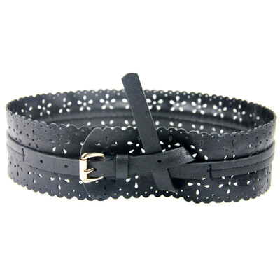 MSEK WPD13606 Lady belt red flower hollow wide belt with wild decoration wide belt black
MSEK WPD13606 Lady belt red flower hollow wide belt with wild decoration wide belt black