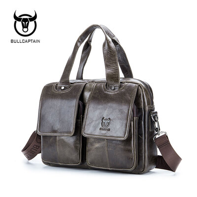 BULL CAPTAIN New Arrival Genuine Leather Bags For Men Wax Leather Shoulder Bag Satchel Briefcase Portfolio Mens Bag
BULL CAPTAIN New Arrival Genuine Leather Bags For Men Wax Leather Shoulder Bag Satchel Briefcase Portfolio Mens Bag