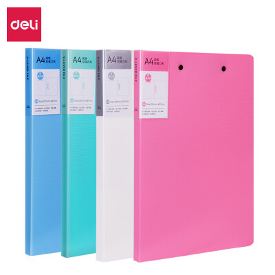 Deli deli 4 color set folder A4 fashion folder conference folder 4 color mixed 27030
Deli deli 4 color set folder A4 fashion folder conference folder 4 color mixed 27030