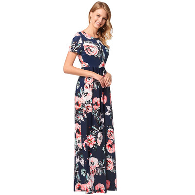 Women Summer Floral Print Short Sleeve Empire Waist Boho Dresses Femme Vestidos Ladies Evening Party Long Beach Maxi Dress
Women Summer Floral Print Short Sleeve Empire Waist Boho Dresses Femme Vestidos Ladies Evening Party Long Beach Maxi Dress