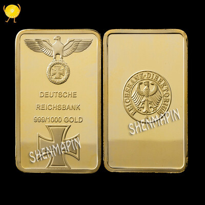 German cross medal gold bars free flying eagle gold - plated commemorative coin art souvenir collection
German cross medal gold bars free flying eagle gold - plated commemorative coin art souvenir collection