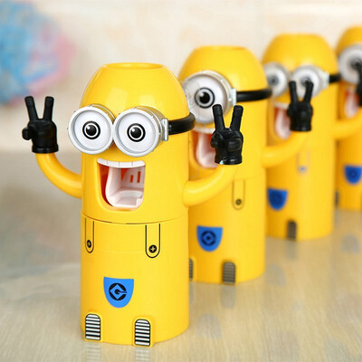 Two Types Toothbrush Holder Cute Minions Wash Set Automatic Toothpaste Dispenser
Two Types Toothbrush Holder Cute Minions Wash Set Automatic Toothpaste Dispenser