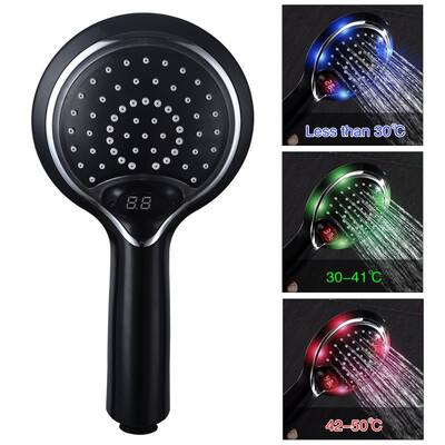 Free shipping ABS Plastic Led handheld Shower Head with Temperature Digital Display 3 Colors Change Water Powered
Free shipping ABS Plastic Led handheld Shower Head with Temperature Digital Display 3 Colors Change Water Powered