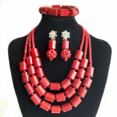 Bridal Traditional Wedding Jewelry Set African Red True Coral Necklace& Bracelet Jewelry Nigerian Jewelry Bead Set For Women
Bridal Traditional Wedding Jewelry Set African Red True Coral Necklace& Bracelet Jewelry Nigerian Jewelry Bead Set For Women