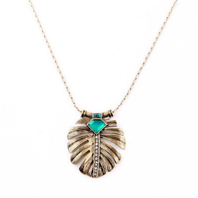 Aiyaya Vintage Emerald Sapphire High Quality Crystal Round Leaf Pendant Necklace Chian For Teengirls
Aiyaya Vintage Emerald Sapphire High Quality Crystal Round Leaf Pendant Necklace Chian For Teengirls