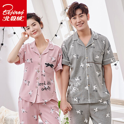 Arctic velvet pajamas four seasons home clothes cotton men&women casual outer wear season short-sleeved cardigan cotton couple pajamas home service suits cranes female
Arctic velvet pajamas four seasons home clothes cotton men&women casual outer wear season short-sleeved cardigan cotton couple pajamas home service suits cranes female