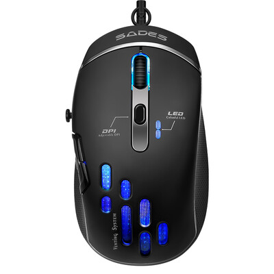 Sades Flying fish rocker RGB Mouse for Game Gravity swing induction Wired-version Black
Sades Flying fish rocker RGB Mouse for Game Gravity swing induction Wired-version Black