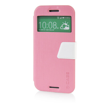 MOONCASE View Window Leather Side Flip Pouch Ultra Slim Shell Back Case Cover for HTC One M8 Pink
MOONCASE View Window Leather Side Flip Pouch Ultra Slim Shell Back Case Cover for HTC One M8 Pink