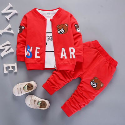 Brand New Children Boys Girls Clothing Sets Spring Autumn Fashion Style Cotton Coat With Pants Baby Clothes 3 Pcs Tracksuit
Brand New Children Boys Girls Clothing Sets Spring Autumn Fashion Style Cotton Coat With Pants Baby Clothes 3 Pcs Tracksuit