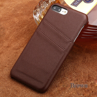 Genuine Leather Phone Case For iPhone 7 8 Plus Case Litchi Texture Dual Card slots Back Cover For X 6 6S Plus Case
Genuine Leather Phone Case For iPhone 7 8 Plus Case Litchi Texture Dual Card slots Back Cover For X 6 6S Plus Case