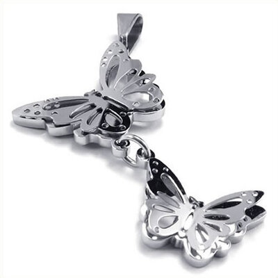 Hpolw New Fashion Womens Stainless Steel Casting Sterling Silver Butterfly Pendant Necklace,16-24 inch Chain
Hpolw New Fashion Womens Stainless Steel Casting Sterling Silver Butterfly Pendant Necklace,16-24 inch Chain