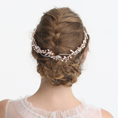 Jonnafe Rose Gold Leaf Wedding Tiara Hair Crown Crystal Bridal Hair Vine Headband Handmade Headpiece For Women
Jonnafe Rose Gold Leaf Wedding Tiara Hair Crown Crystal Bridal Hair Vine Headband Handmade Headpiece For Women