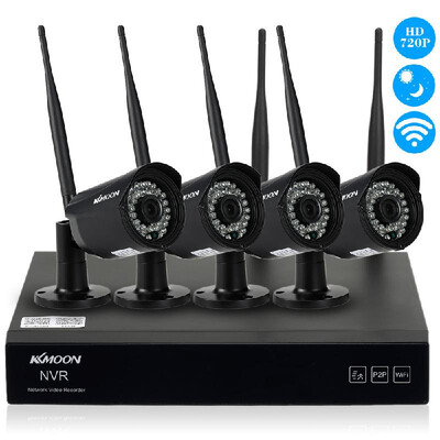 KKmoon 4 Channel HD 720P Wireless WiFi NVR Network Video Recorder 4pcs 720P WiFi IP Camera Support Onvif IR Night Vision
KKmoon 4 Channel HD 720P Wireless WiFi NVR Network Video Recorder 4pcs 720P WiFi IP Camera Support Onvif IR Night Vision