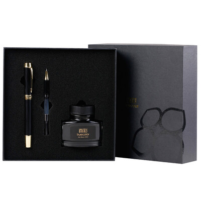 TRUECOLOR pen ink pen F tip metal pen gift pen business gift set calligraphy word with ink dark tip EFP1296
TRUECOLOR pen ink pen F tip metal pen gift pen business gift set calligraphy word with ink dark tip EFP1296