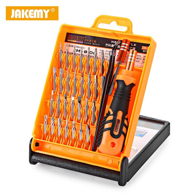 JAKEMY JM-8101 33 in 1 Screwdriver Set Disassembled Tool includes 20 screw head types one non-slip handle
JAKEMY JM-8101 33 in 1 Screwdriver Set Disassembled Tool includes 20 screw head types one non-slip handle