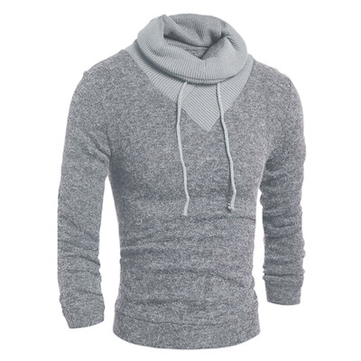 New Foreign Trade Men's Fashion Turn Down Collar Sweaters Boutique Drawstring Hedging Solid Sweater Kniting Sweater
New Foreign Trade Men's Fashion Turn Down Collar Sweaters Boutique Drawstring Hedging Solid Sweater Kniting Sweater