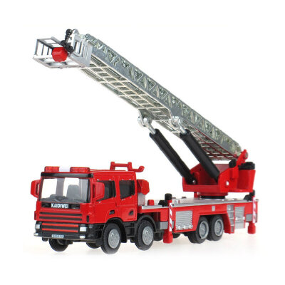 

Kaidiwei Строительный автомодель в масштабе 1:50, игрушка пожарная автомашина с штурмовой лестницей из металла