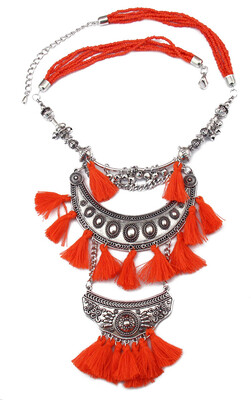 Idealway New Fashion Bohemian Multiple Beaded Chains Bell Thread Tassel Alloy Moon Shape Long Pendant Necklace Women Jewelry
Idealway New Fashion Bohemian Multiple Beaded Chains Bell Thread Tassel Alloy Moon Shape Long Pendant Necklace Women Jewelry