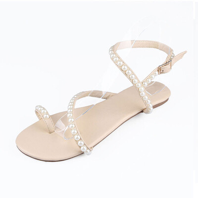 Apricot coloured clasp Pinch toe High quality pearls Flat bottom Sandals daily Leisure time Flat shoes
Apricot coloured clasp Pinch toe High quality pearls Flat bottom Sandals daily Leisure time Flat shoes