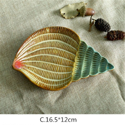 Mediterranean ceramic crafts fruit plate ornaments small plates dish soap box Starfish sea shell conch porcelain figurines
Mediterranean ceramic crafts fruit plate ornaments small plates dish soap box Starfish sea shell conch porcelain figurines