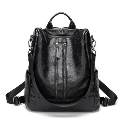 Fashion New Soft Leather Women s Bag for Teenage Shoulders Bag Travel Large Backpack
Fashion New Soft Leather Women s Bag for Teenage Shoulders Bag Travel Large Backpack