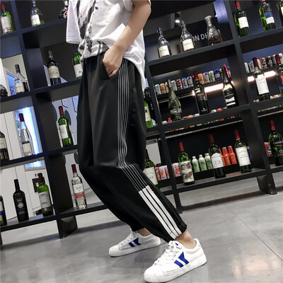 Women Side Striped Harem Pants Elastic Waist Harajuku Pockets Girls Fashion Casual Trousers Kpop Clothes Pantalones Mujeres
Women Side Striped Harem Pants Elastic Waist Harajuku Pockets Girls Fashion Casual Trousers Kpop Clothes Pantalones Mujeres