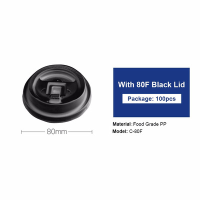 OTOR Cup Cover 100pcs Disposable PP Plastic 80mm 89mm Clear White Black Lid for Paper Cup Cold Drink Milk Tea Switch Cover
OTOR Cup Cover 100pcs Disposable PP Plastic 80mm 89mm Clear White Black Lid for Paper Cup Cold Drink Milk Tea Switch Cover