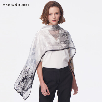 MARJA KURKI Increases Long Silk Scarf Silk European&American Style Lace Pattern Dual-Use Imported Shawl Womens Gift Box Light&Shadow 1DD484090 Gray
MARJA KURKI Increases Long Silk Scarf Silk European&American Style Lace Pattern Dual-Use Imported Shawl Womens Gift Box Light&Shadow 1DD484090 Gray