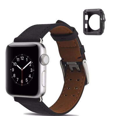 42mm Genuine Leather Watch Band Watch Bracelet for Apple Watch Series 123 Silica Gel to Protect Shell
42mm Genuine Leather Watch Band Watch Bracelet for Apple Watch Series 123 Silica Gel to Protect Shell