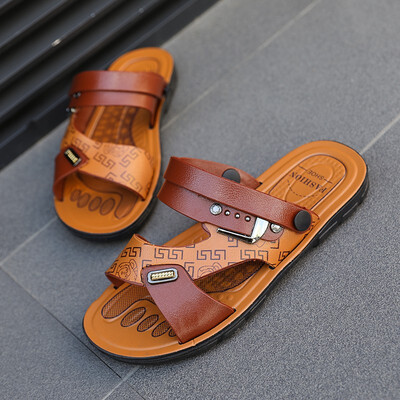 Mens fashion slippers The Roman sandals Genuine leather Flat non-slip Super light Mens sandals Outdoor leisure shoes Beach shoes
Mens fashion slippers The Roman sandals Genuine leather Flat non-slip Super light Mens sandals Outdoor leisure shoes Beach shoes