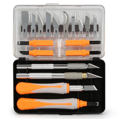 Jimmy home JM-G12010 22 pieces carving knife set precision craft carving knife aluminum alloy engraving pen engraving knife lettering knife pattern knife SK5 multi-tool knife
Jimmy home JM-G12010 22 pieces carving knife set precision craft carving knife aluminum alloy engraving pen engraving knife lettering knife pattern knife SK5 multi-tool knife