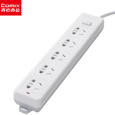 Coix Comix 5 bit combination hole 3 m new national standard master control switch socket plug power strip wiring board row plug tow board PC-5030
Coix Comix 5 bit combination hole 3 m new national standard master control switch socket plug power strip wiring board row plug tow board PC-5030